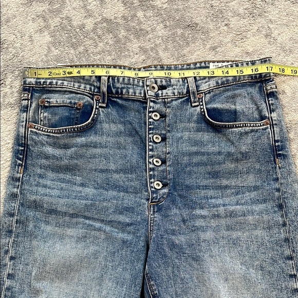 NWT Rag & Bone Nina High Rise Skinny Jeans Farrow Wash Button Fly Sz 33 - Picture 6 of 10